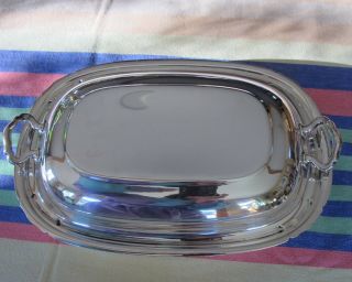 Vintage,  1960s,  Reed & Barton Silver Plate Covered Dish Or Vegetable Bowl
