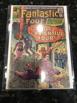 Fantastic Four 36 (mar 1965,  Marvel) 2.  5 G,  1st Medusa - Inhumans