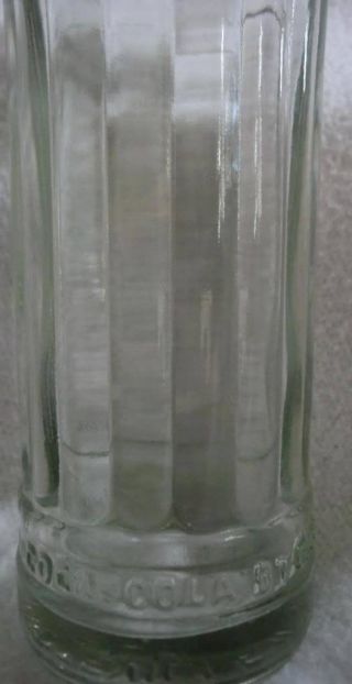 Vintage Coca Cola Quality Beverages Fayetteville NC Clear Glass Soda Pop Bottle 3
