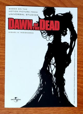 Dawn of the Dead Comic Book by Miguel A Insignares & Unedited Directors Cut DVD 2
