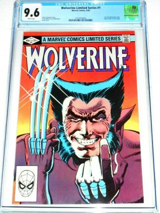 Wolverine Limited Series 1 Cgc 9.  6 1982 Wp - Frank Miller 1st Yukio (in Cameo)