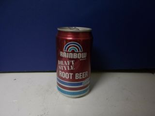 1991 Rainbow Draft Style Root Beer Soda Can.
