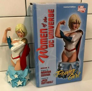 Dc Direct Women Of Dc Universe S3 Power Girl Bust Statue Mib Limited Ed.  2010
