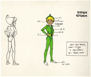 He - Man/she - Ra Masters Of The Universe Animation Art Storm Model Sheet
