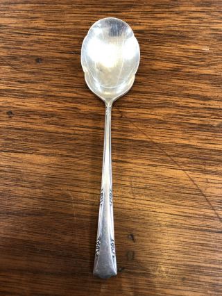 Vintage Gorham Sterling Silver Greenbrier Sugar Spoon 6” 1.  1oz