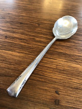 Vintage Gorham Sterling Silver Greenbrier Sugar Spoon 6” 1.  1oz 2