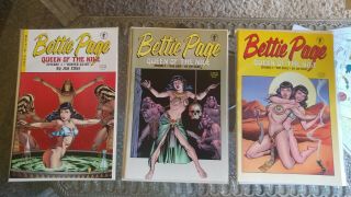 Bettie Page Queen Of The Nile 1 2 3 Full Set Dark Horse Jim Silke Dave Stevens