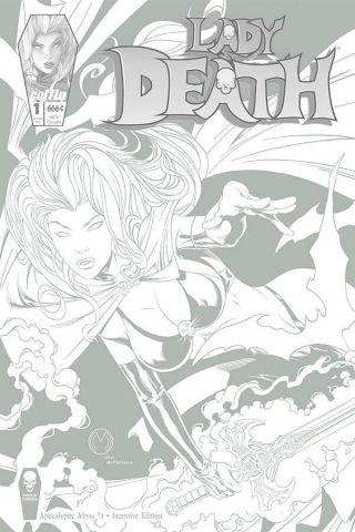 Lady Death Apocalyptic Abyss 1 Retailer Incentive Comic Book - - Marat Mychaels