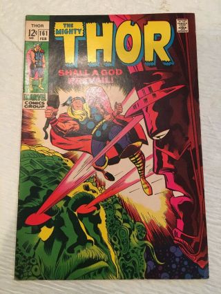 Marvel Comics Thor 161; 168 Key Issue Silver Age Galactus Vs Ego Kirby Gotg