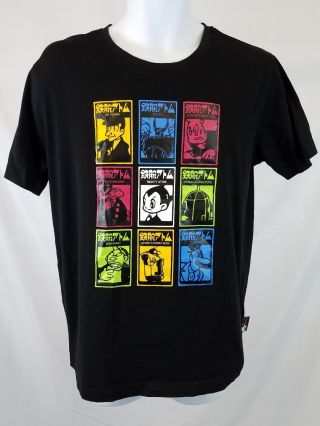 Mighty Atom Astro Boy Tezuka Productions T Shirt Sz Xl Black