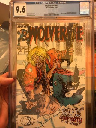 Wolverine 10 Cgc 9.  6 Sabretooth White Pages