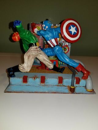 Captain America Red Skull 1998 Marvel Professionally Painted Model Statue Figure 2