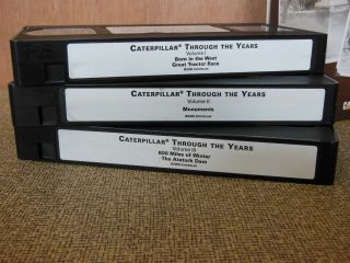 Caterpillar Through The Years 3 Volume VHS Boxed Set NIB Special Edition 2000 3