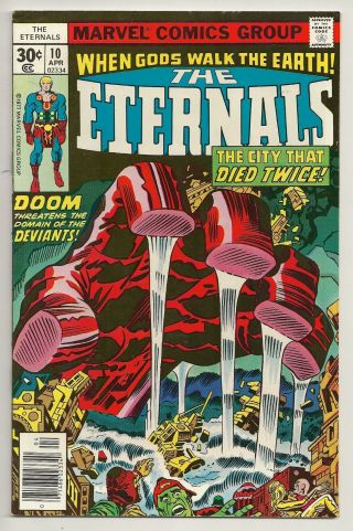 The Eternals Vol.  1 (1977) 10 Marvel Comics Jack Kirby Nm