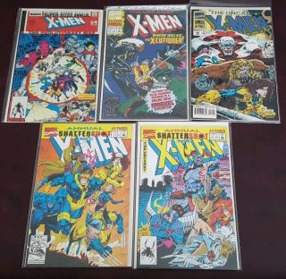 The X - Men Annual 12 16 17 18 & X - Men Shatter Shot 1 (marvel Comics) Nm
