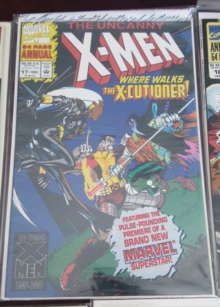 The X - Men Annual 12 16 17 18 & X - Men Shatter Shot 1 (Marvel Comics) NM 3