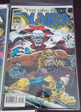 The X - Men Annual 12 16 17 18 & X - Men Shatter Shot 1 (Marvel Comics) NM 4