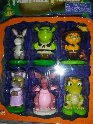 Shrek Fairy Tale Friends Shrek Donkey Puss N Boots Wolf Dragon Frog King Nip (g