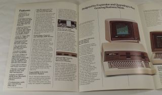 1984 Zenith Z - 100 Desktop Computers Tri - fold Color Brochure 4