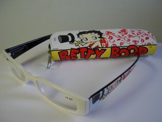 Betty Boop Reading Glasses 300,  250,  200,  150 100 Strength Top Hat Design