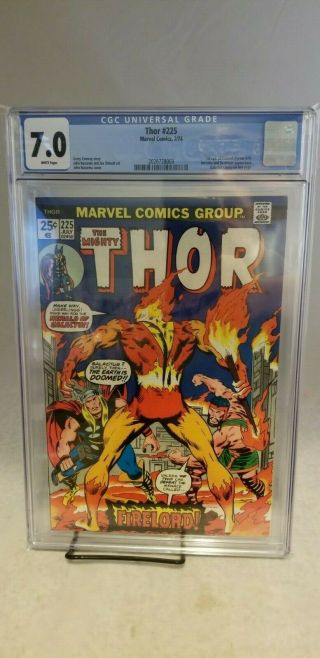 1974 Thor 225 Cgc 7.  0 1st Appearance Of Firelord