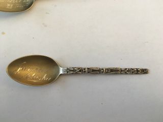Old Vintage Juneau Alaska Indian Totem Pole Sterling Silver Souvenir Spoon