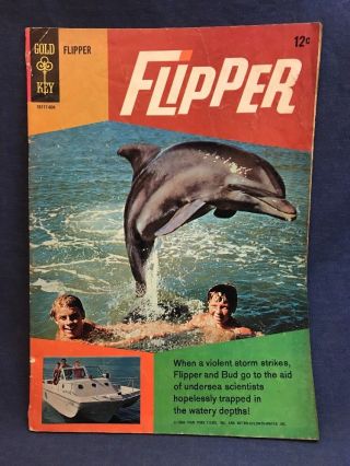 1966 Flipper 1 Comic Book First Issue Classic Tv Dolphin Photo Cover 10177 - 604