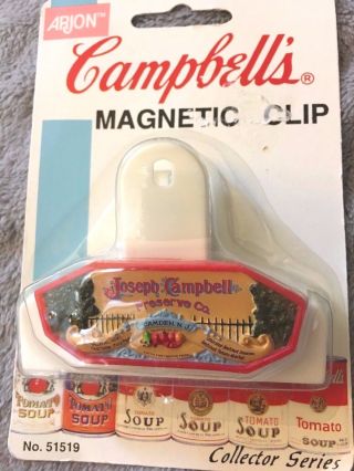 In Package Vintage 1998 Arjon Campbell’s Soup Magnetic Clip Nip 2 Styles (2)