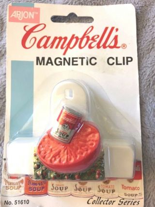 in Package VINTAGE 1998 ARJON CAMPBELL’S SOUP MAGNETIC CLIP NIP 2 styles (2) 3