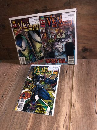 Venom The Hunted 1 2 & 3 Complete Set - High Grades