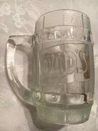 Dads Root Beer Barrel Vintage Thick Glass Mug - Great Shape