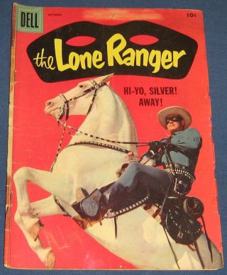 The Lone Ranger 112 Oct 1957 Clayton Moore 1st Photo Cover