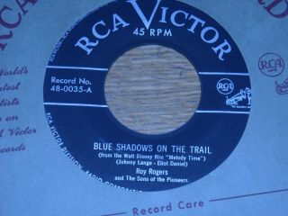 Obscure Roy Rogers.  Blue Shadows On The Trail / Pecos Bill.  Vg, .