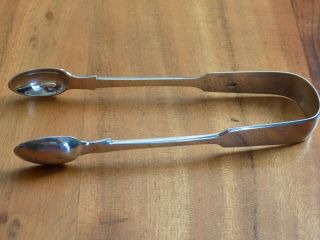 5.  1/2 " Antique Victorian Solid Sterling Silver Sugar Tongs