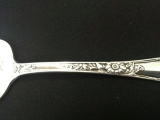 Antique SIMPSON HALL MILLER & Co Sterling FLORAL Sugar Shell Spoon 5 - 3/4”,  26g 4
