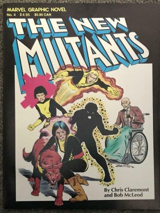 (1982) Marvel Graphic Novel 4 The Mutants 1st Appearance 2nd Printing