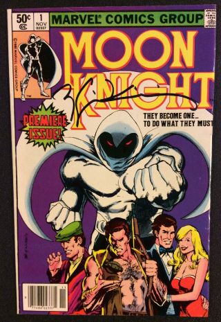 Moon Knight 1 Comic Book Signed Bill Sienkiewicz Marvel 1980 Macabre