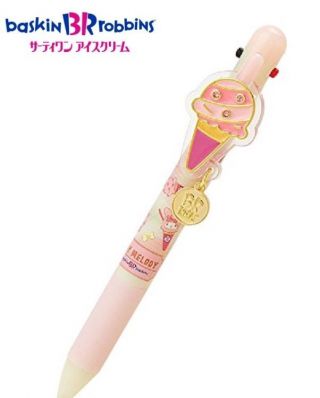 Baskin - Robbins X My Melody 3 - Color Ballpoint Pen,  Mechanical Pencil Sanrio Rare
