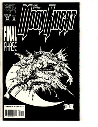 Moon Knight 60 Vf/nm Marvel Comic Book S.  Platt Cover Art Avengers Hulk Cr45