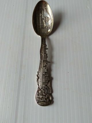 Sterling Silver 51/4 " Spoon Dearborn Massacre Chicago.  Last Chance Offer Or Gone