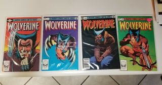 Wolverine Limited Series 1 - 4 (marvel Comics 1982) Frank Miller.  Very
