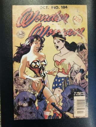 Wonder Woman 184 Nm - 9.  2 White Pges Adam Hughes Cover Dc Comics 2002 Htf Cgc It