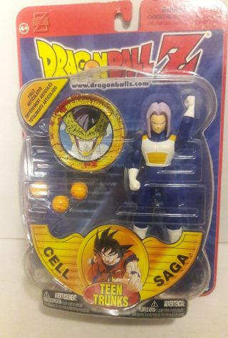 Dragon Ball Z Cell Saga Irwin Toys Teen Trunks Action Figure 2001