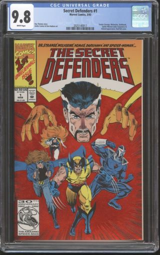 Secret Defenders 1 Cgc 9.  8 Marvel Comics