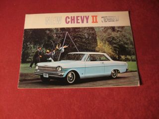 1962 Chevy Ii Nova Gm Factory Showroom Dealership Sales Brochure Old