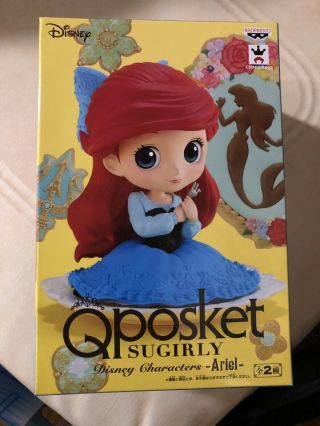 Banpresto Q Posket Sugirly Disney Princess Ariel Little Mermaid Figure Toreba