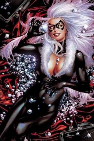 Black Cat 1 Jay Anacleto Three Book Virgin Set Spiderman Venom Carnage Marvel 2