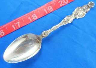 Antique 5 - 3/8 " Whiting Lily 1902 Sterling Silver Spoon - Us