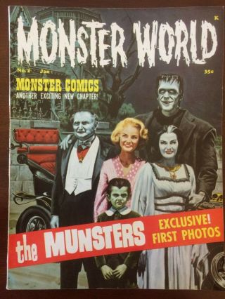 Monster World 2 (warren 1965) The Munsters First Photos,  Godzilla Vs The Thing