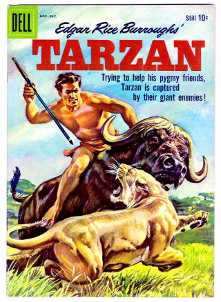 Edgar Rice Burroughs Tarzan 115 In Vf A Dell 1959 Silver Age Jungle Comic